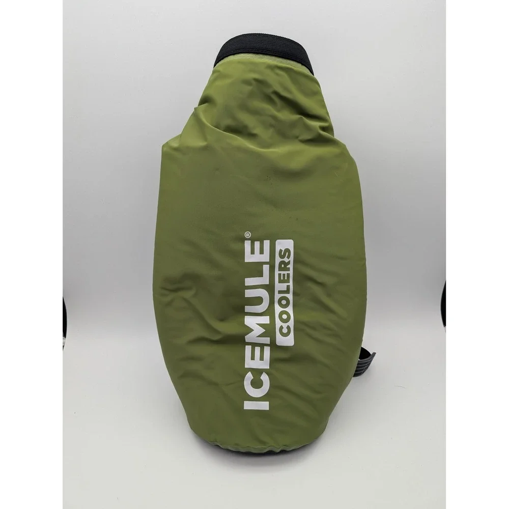 IceMule Classic Soft Cooler Bag Olive Green Waterproof Roll Top Insulated 20L